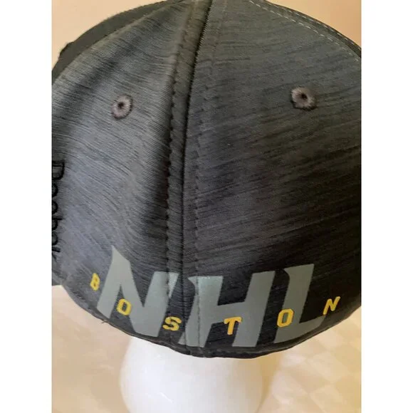 NHL Boston Reebok Center Ice Collection Baseball Cap Hat Black Hockey Size L XL - Picture 5 of 16